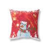 Home Decoration Christmas Theme Printing Pattern Polyester Cushion Cover Home Living Room Sofa Decoration Pillow Pillow Cover