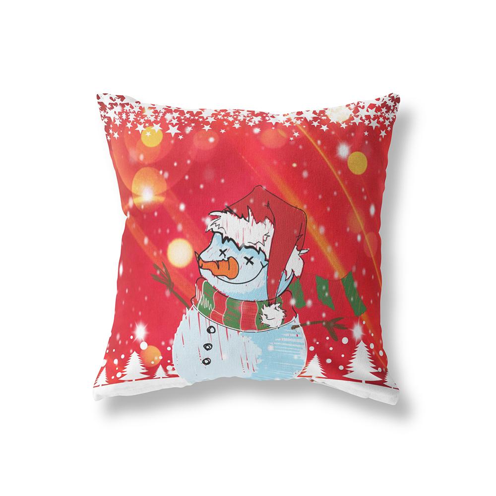 Home Decoration Christmas Theme Printing Pattern Polyester Cushion Cover Home Living Room Sofa Decoration Pillow Pillow Cover