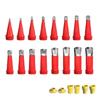 Complete Caulking Nozzle Tip Set 16Nozzles 6Bases AntiRust Tool For Perfect Kitchen Bathroom Wall Joint Finishing