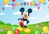 Disney Cartoon Mickey Mouse Family Photo Background, Happy Birthday Party, Baby Shower Decoration Banner, Photography Props