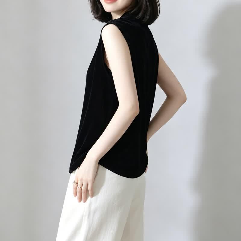Women's Mulberry Silk Velvet Vest