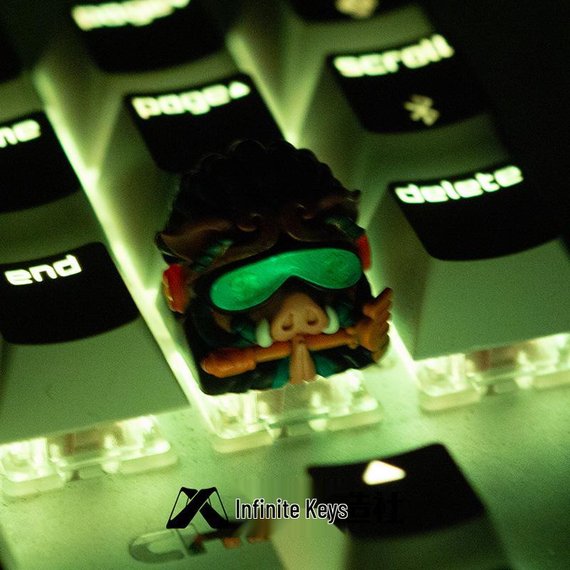 Bajie Keycap: Cyber Journey Translucent Resin ESC for Custom Mechanical Keyboards