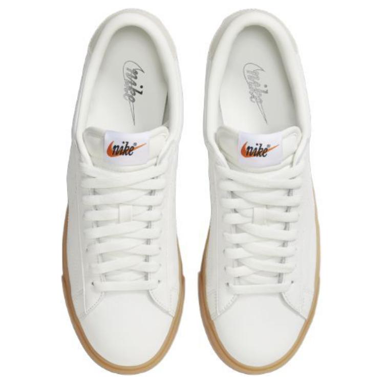 Nike נעלי סניקרס קז'ואל מעור רטרו קלאסיות לטניס לבן חום גברים HM4648-111