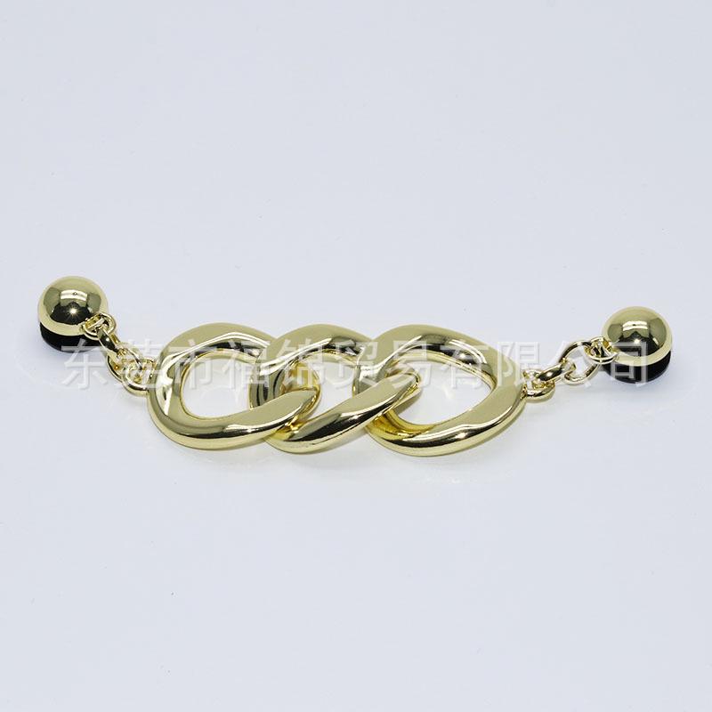 2024 Metal Chain 3D Shoe Flowers & Buckles Accessories