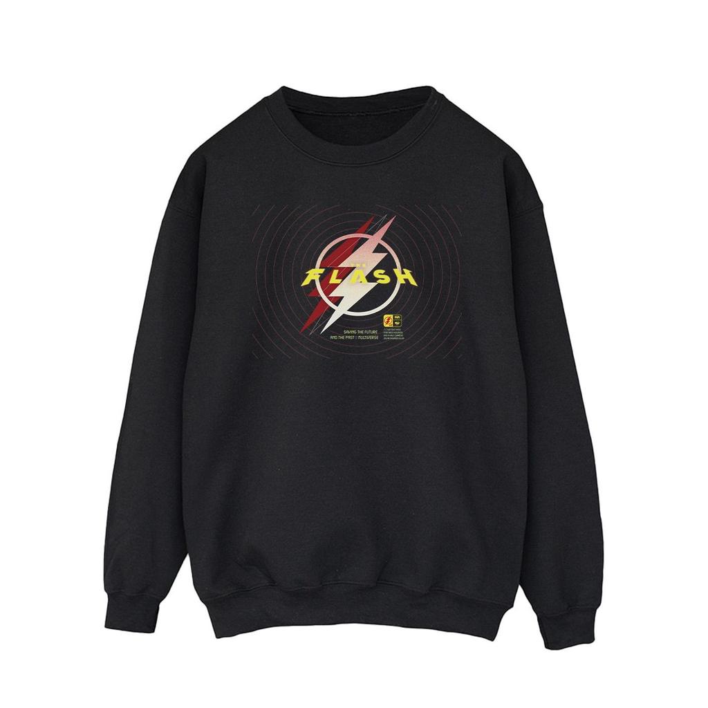 DC Comics Mens The Flash Lightning Logo Sweatshirt