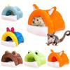 Comfortable Pet Hammock Bed for Hamster Washable Rodents Nest with Warm Filling Small Animal Rest Sleep Bed Hideouts Nest
