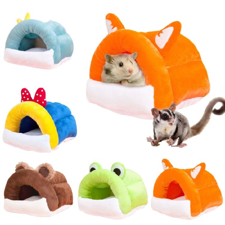Comfortable Pet Hammock Bed for Hamster Washable Rodents Nest with Warm Filling Small Animal Rest Sleep Bed Hideouts Nest