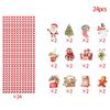 Christmas New Party Decoration 24pcs Snowman Water Cup Beverage Disposable Decorative Straw Supplies