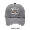 Humorous Baseball Cap with Builtin Fifties Text Wash Cotton Adjustable Dad Hat for Daily Outfit Women Men Accessory