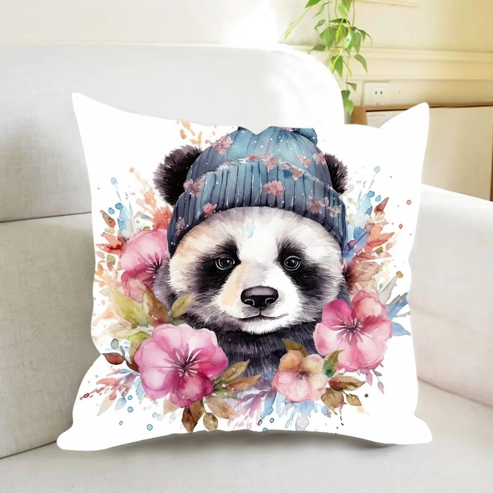 

Panda Impact Ornamental Pillow Covers Decorative Luxury Room Decorating Items Cushions Cover for Pillows Home Decoration Cushion 12x12Inch