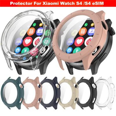 Tempered Glass Shell For Xiaomi Watch S4 Smart Watch Strap Screen Protector For Xiaomi Watch S4 eSIM Case Cover Accessories