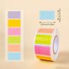 Colored Labels Stickers 500Pcs/set Handwritten Name Sticky Notes Rectangle Moving Labels Adhesive Solid Colors Tags