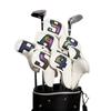 10Pcs Golfs Iron Head Cover Thick PU Leather Golfs Head Cover Replacement Headcover Protective Cover Easy to Use