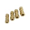 High Strength Brass Flareless Brake Line Fitting 4.76mm Double Thread Brake Line Connectors For Car Truck Compatibility