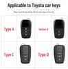 Toyota Corolla Suede & Leather Key Case for Avalon, Camry, Levin, RAV4, Highlander