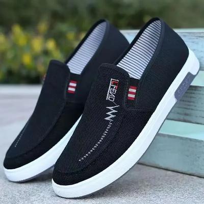 2025 Herren Atmungsaktive Canvas Sportschuhe, Junge Leute Slipper zum Gehen Tennisschuhe, Arbeitsschuhe