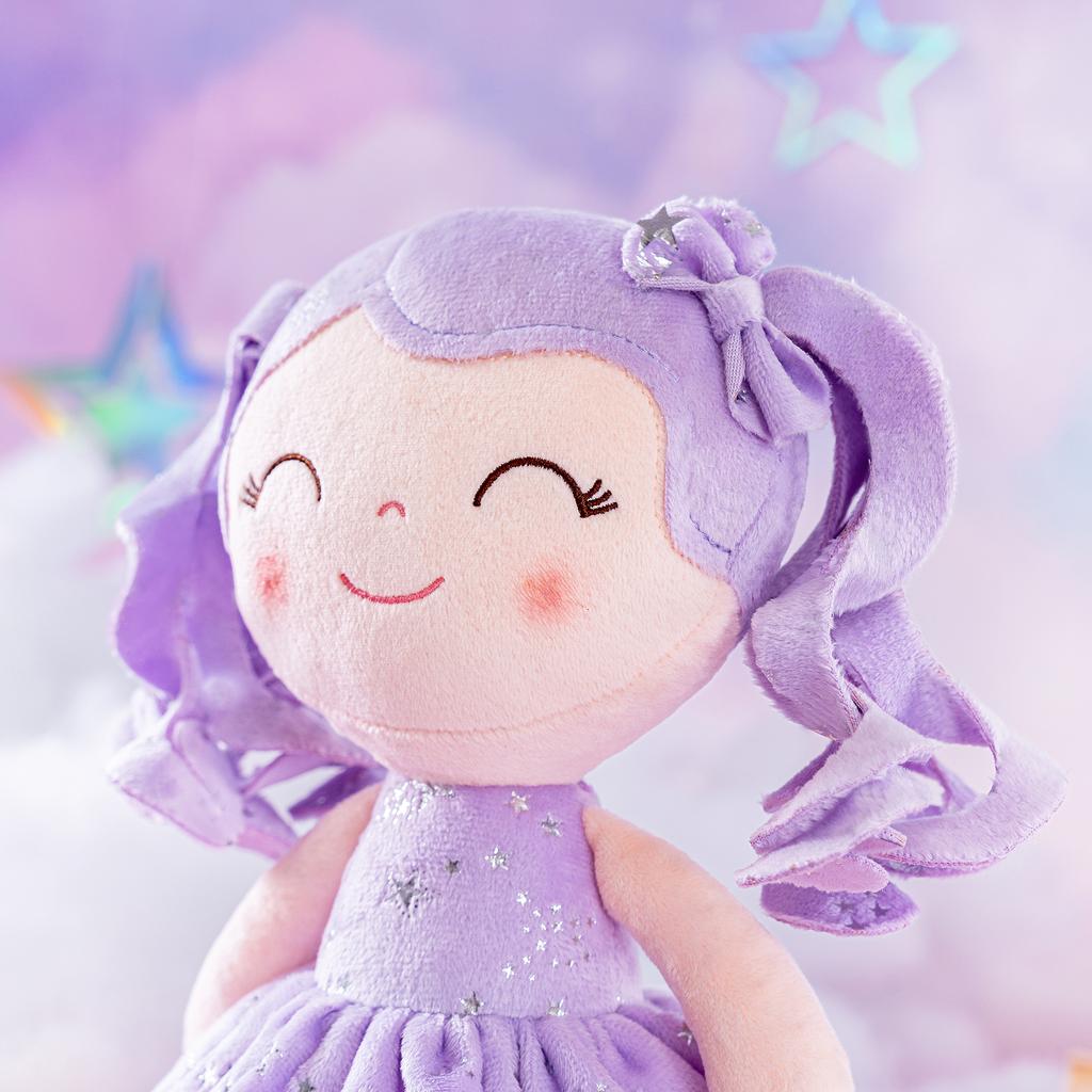 Baby Doll Curly Hair Starry Sky Series Christmas Gifts Doll Collection Ideas Baby's First Birthday Gift Purple