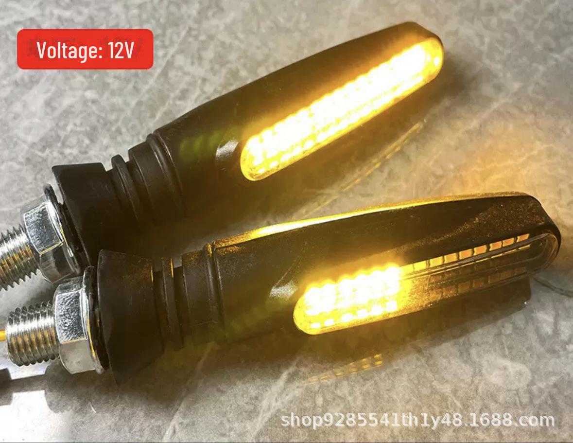 

Двухцветный светодиодный указатель поворота для мотоцикла с дневными ходовыми огнями - универсальный 12 В