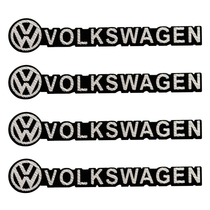 Für VOLKSWAGEN VW Auto Audio Dekorieren 3D Aluminium Emblem Abzeichen Aufkleber Dekal Zubehör Für Volkswagen VW R GTI Golf Käfer Polo
