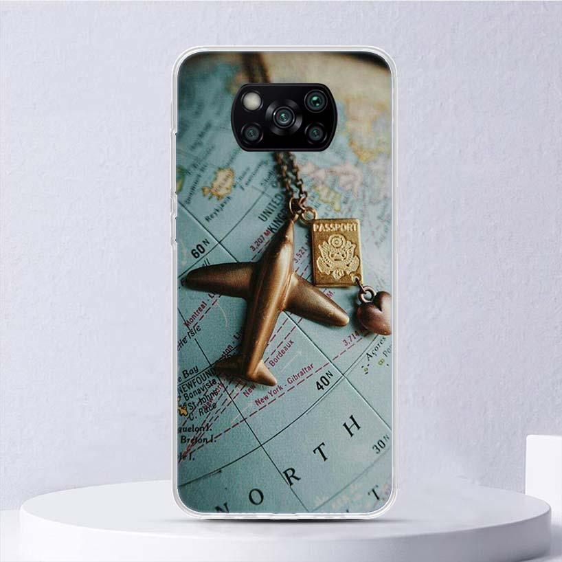 

World Map Travel Plans Soft Case For Xiaomi Poco X7 X6 X5 X4 X3 Nfc F7 Ultra F6 F5 Pro Phone Cover F4 Gt F3 M5S M4 M3 M5 M6 Coqu Xiaomi Poco F5 Pro