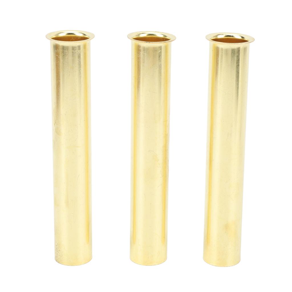 3pcs Brass Boat Drain Tube Plug for Boat Water Marine Transom Splashwell Livewell Installation