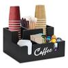 Kaffee-Kapsel-Organizer aus Holz mit 6 geräumigen Fächern und schrägem Design für einfachen Zugriff