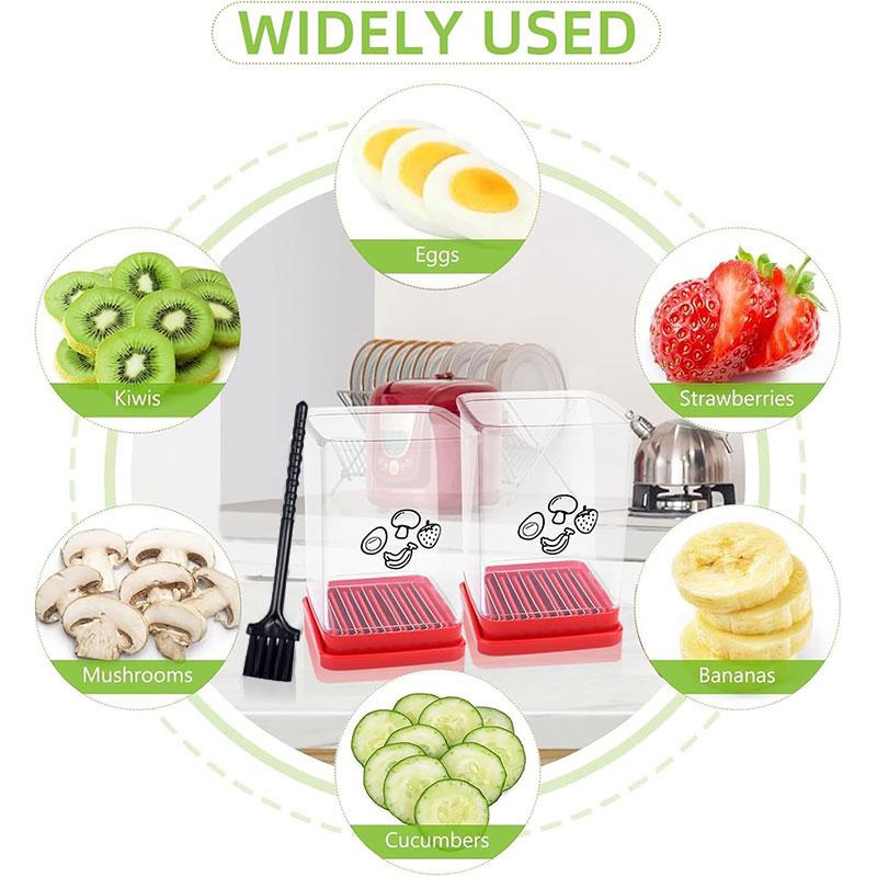 Fruit Speed Cup Slicer With Push Plate Egg Slicer Strawberry Banana Cutter Quickly Making Fruit Vegetable Salad Kitchen Gadget