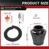 PZ19 Carburetor Kit for Chinese TaoTao 110cc 125cc 50cc 70cc 80cc 90cc ATV dirt bike go kart Coolster Apollo Baja Dirt Runner(black)