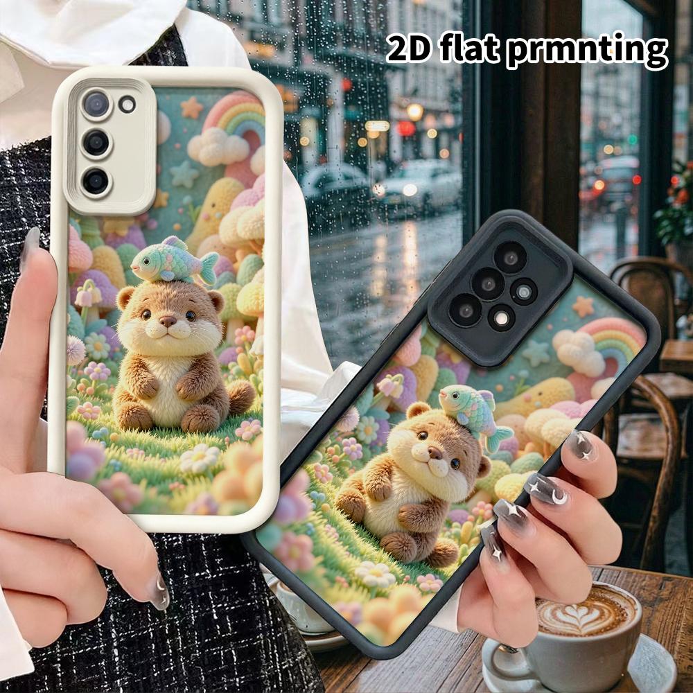 Phone Case: 2D flat, suitable for Samsung Galaxy A34 A35 M05 M06 S20 S22 S21 FE Plus 5G protective case, Mushroom Forest, perfect Christmas and Hallow