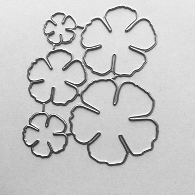 Matrices de découpe en métal à cinq pétales de fleurs, pochoir pour Scrapbooking, gaufrage de cartes en papier, timbre d'album de bricolage