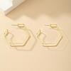Korean Geometric Retro Earrings: Women's Cold Style Studs