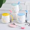 Creative Cute Hand Painted Cartoon Unicorn Ceramic Mug Gift Cup Coffee Cup Water Cup Couple Breakfast Cup