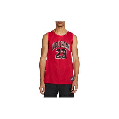 Trendiger Rundhals-Pullover Buchstaben-Zahlen-Print Ärmelloses Basketballtrikot Unisex-Trikot Rot CZ2499-687