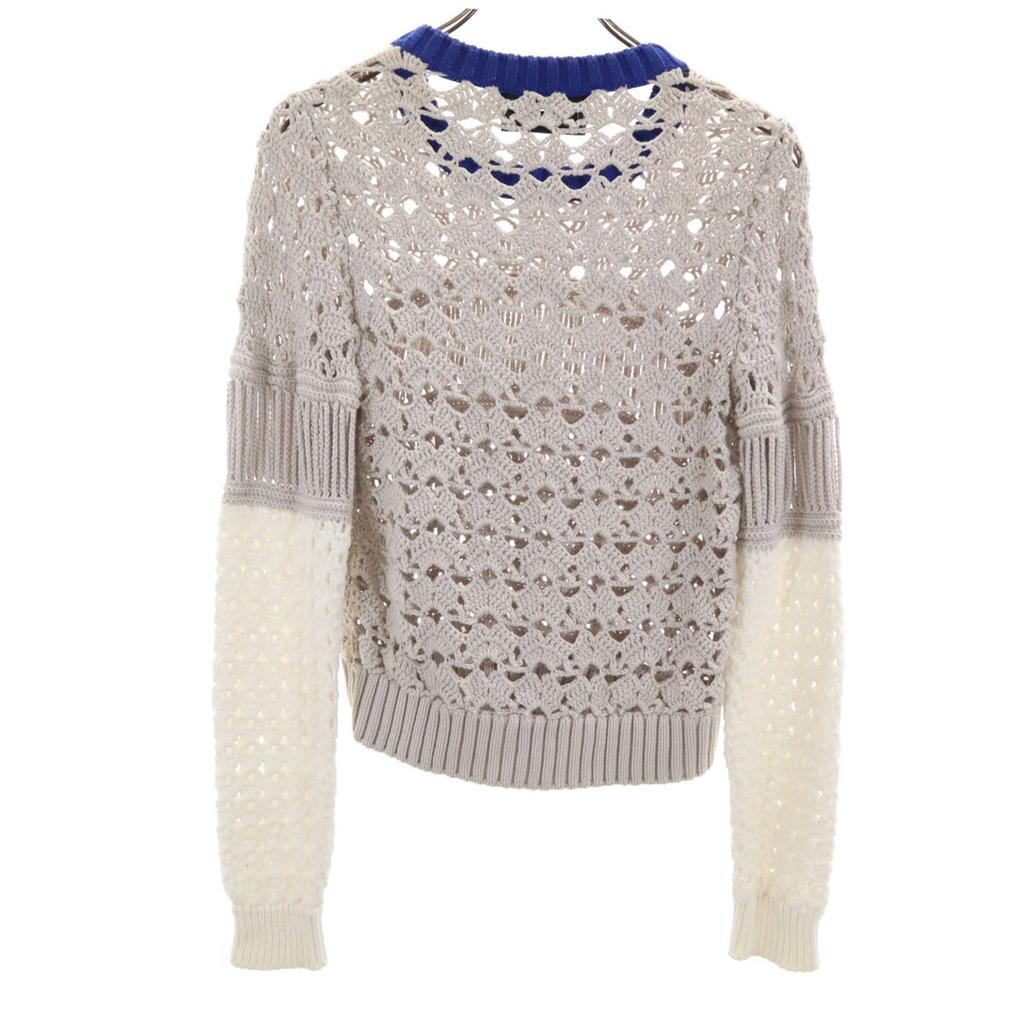 AKIRANAKA made in Japan Long sleeve hand knit 36 gray sweater Women Used