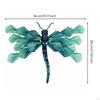 Dragonfly Wall Decoration TealGreen Metal Decor Spread Extended Limbs for Garden