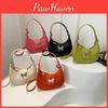 Trendy Korean Style Pu Leather Shoulder Bag Compact Everyday Handbag