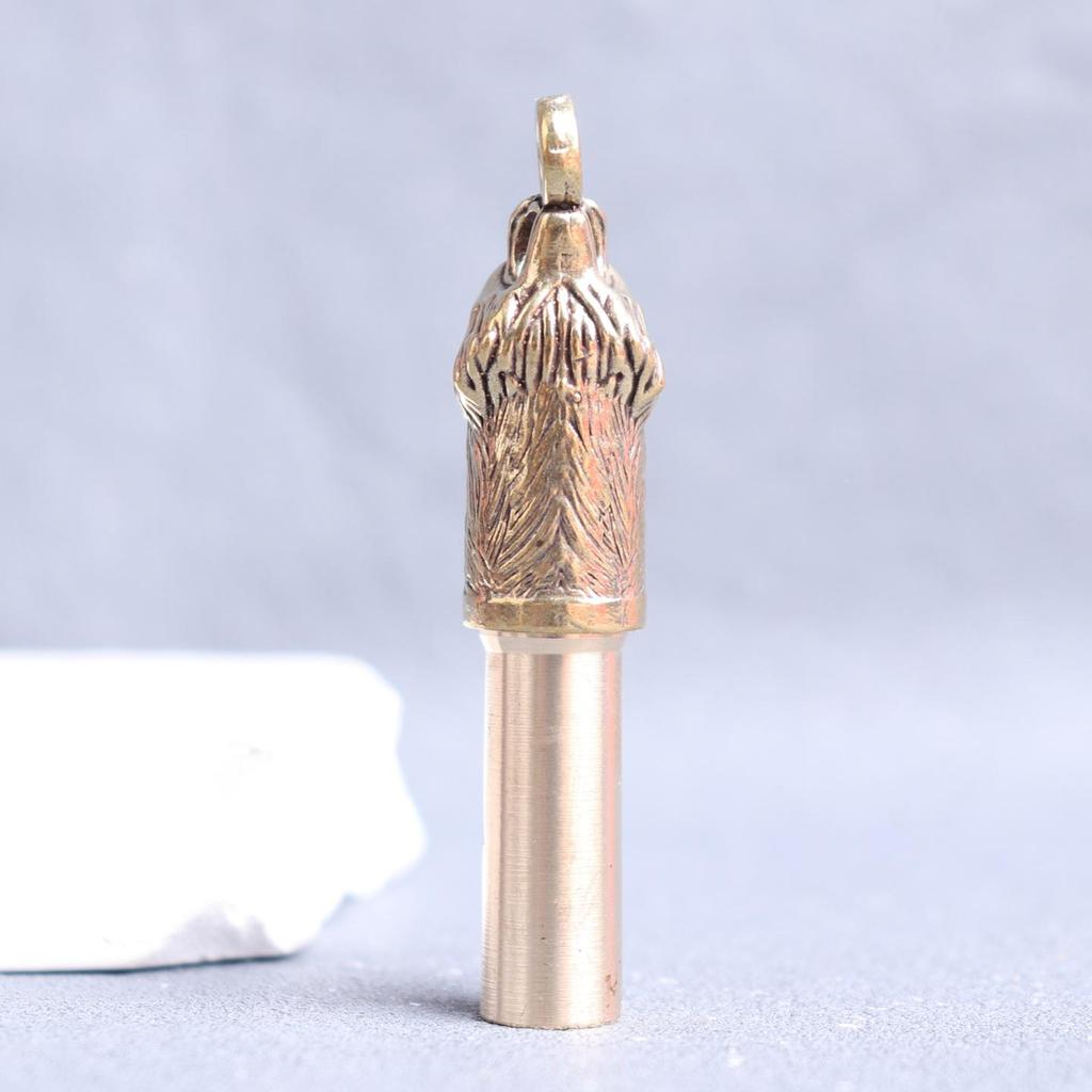 Year of the Tiger Brass Whistle: Outdoor Rescue & Souvenir Tool
