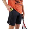 Solid Lace-up Slim Fit Breathable Casual Shorts Men's Black