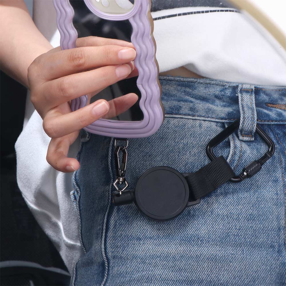 Phone Lanyard Retractable Phone Tether Safety Tether Anti-Theft Phone Holder  Hiking Cycling