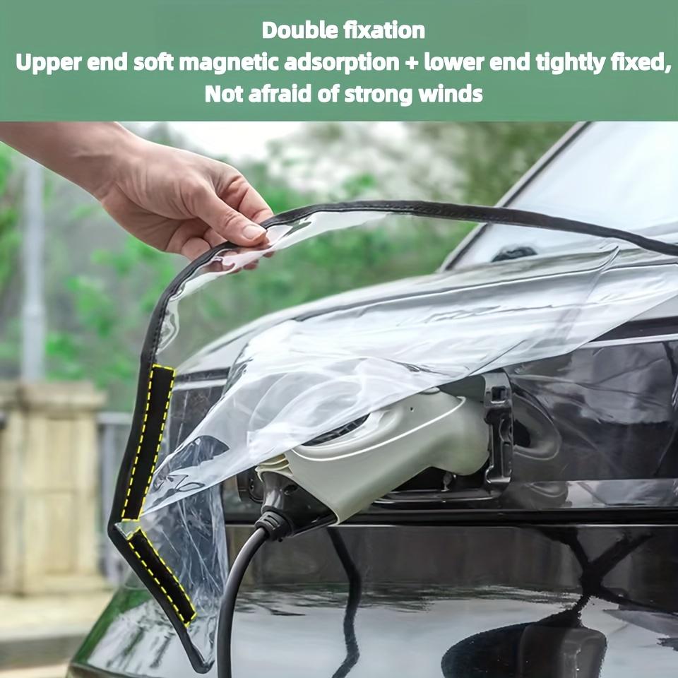 EV Charger Port Cover,Electric Car Charger Plug Cover Outdoor Waterproof Snowproof Rainproof All Weather Protection