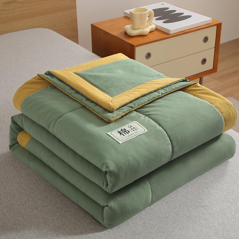 Mei Yun Ge Pure Color Washed Cotton Yarn Summer Quilt