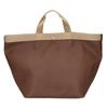 Herve Chapelier [Beautiful] 725 Gold Plated Luxe Boat Shape Tote Bag L Taupe / GoldUsed