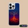 World Life Tree Mobile Phone Case for iPhone 17 16 15 14 13 12 11 Air Pro Max Plus Magsafe Silver Plating Colorful Cover Cover