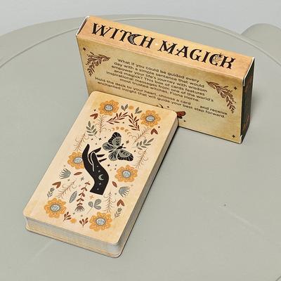 Pachet Oracol Magie de Vrăjitoare 10.3*6cm 40 Buc Cărți de Inspirație cu Cuvinte Cheie