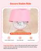 Ride On Horse, Riding Pink Unicorn Toys for Kids, No Battery Required, Smooth Wheels with Anti-Roll Stop Ring, Upgraded Raised Seat, Handles, Pedals,