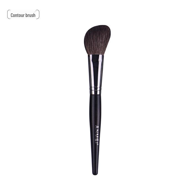 14-Piece Makeup Brush Set: Angled Contour, Flat Mask, Eyeshadow Blending Brushes & Storage Bag