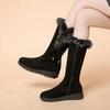 Fashion Winter New Women's Snow Boots New Fashion Keep Warm Plus Velvet Knee High Boots for Women Casual Chunky Heel Platform Shoes
