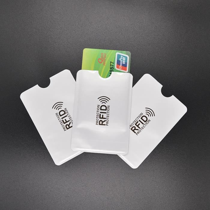 RFID Protection Sleeves - NO NAME - 3 Sleeves - White - 6.3 Cm X 9.1 Cm