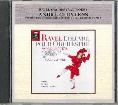 CD ANDRE CLUYTENS - Ravel Orchestral Works FECC661 EMI Japan Classical Used
