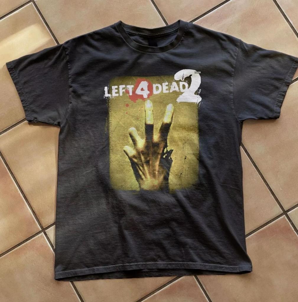 26 Left 4 Dead 2 Classico grafica colore nero Maglietta unisex uomo donna Maglietta Unisex